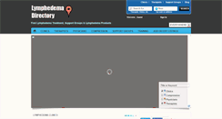 Desktop Screenshot of lymphedemadirectory.com